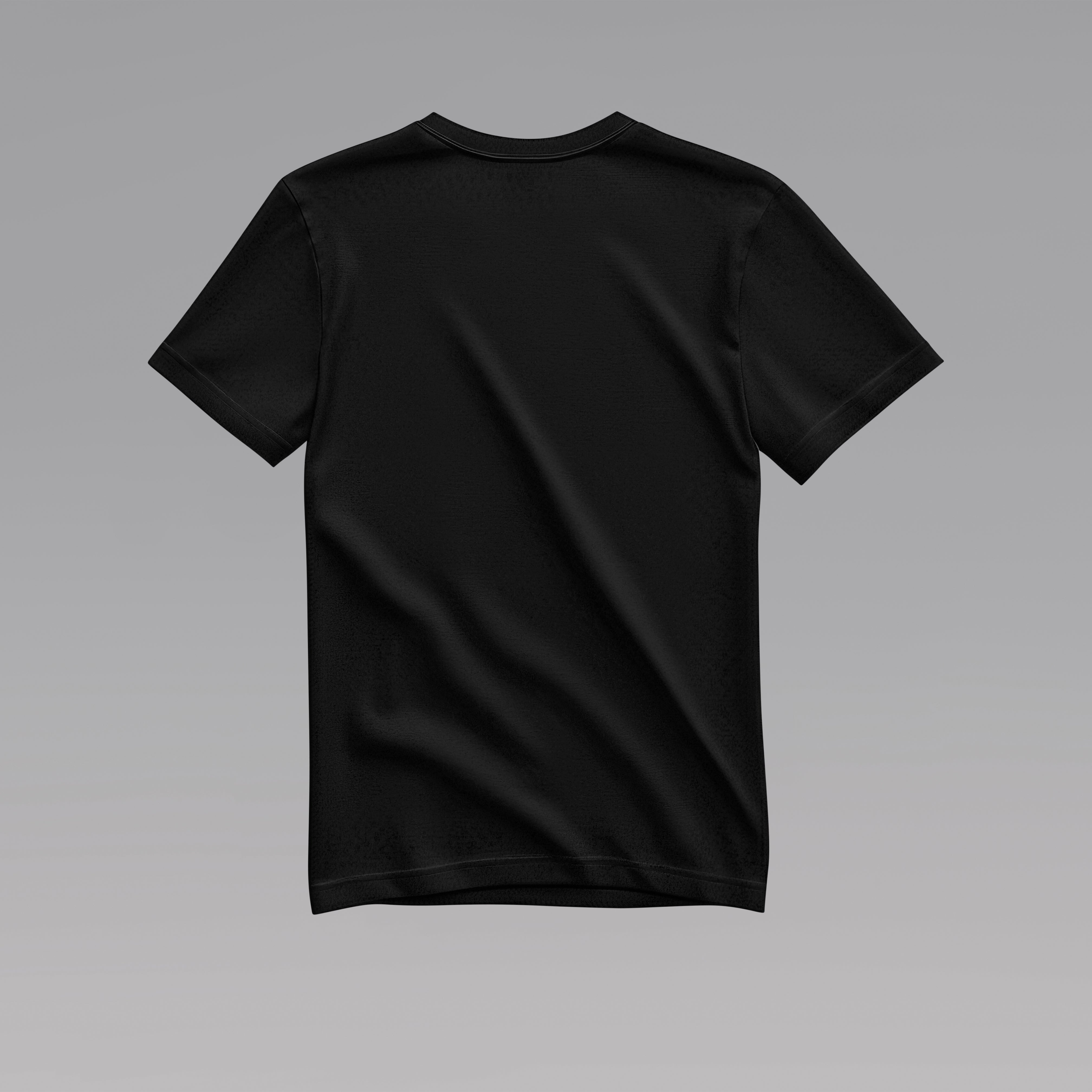 'Zen Bear' Black T-shirt by Lawrence