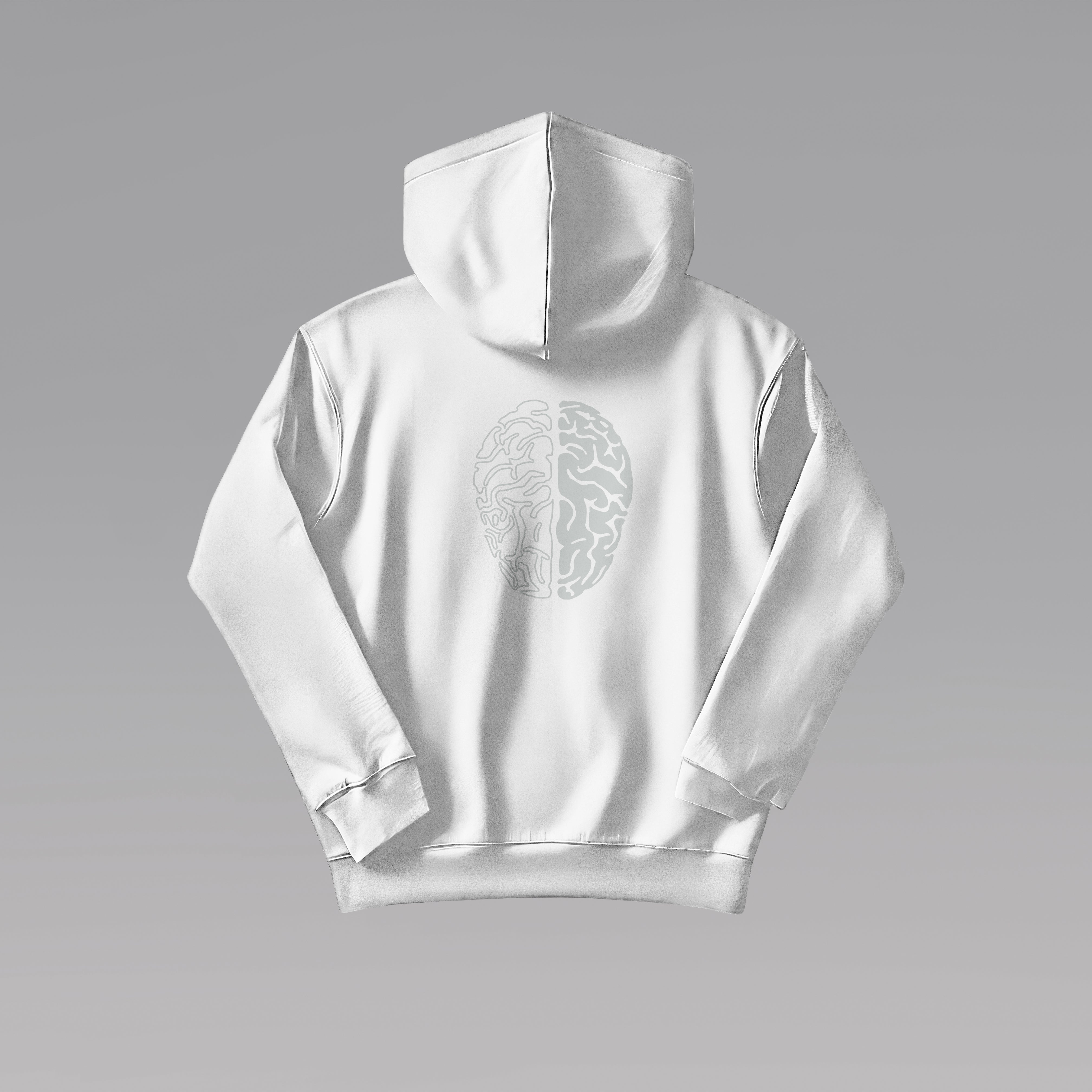 'Re-Think' White Hoodie by Joe