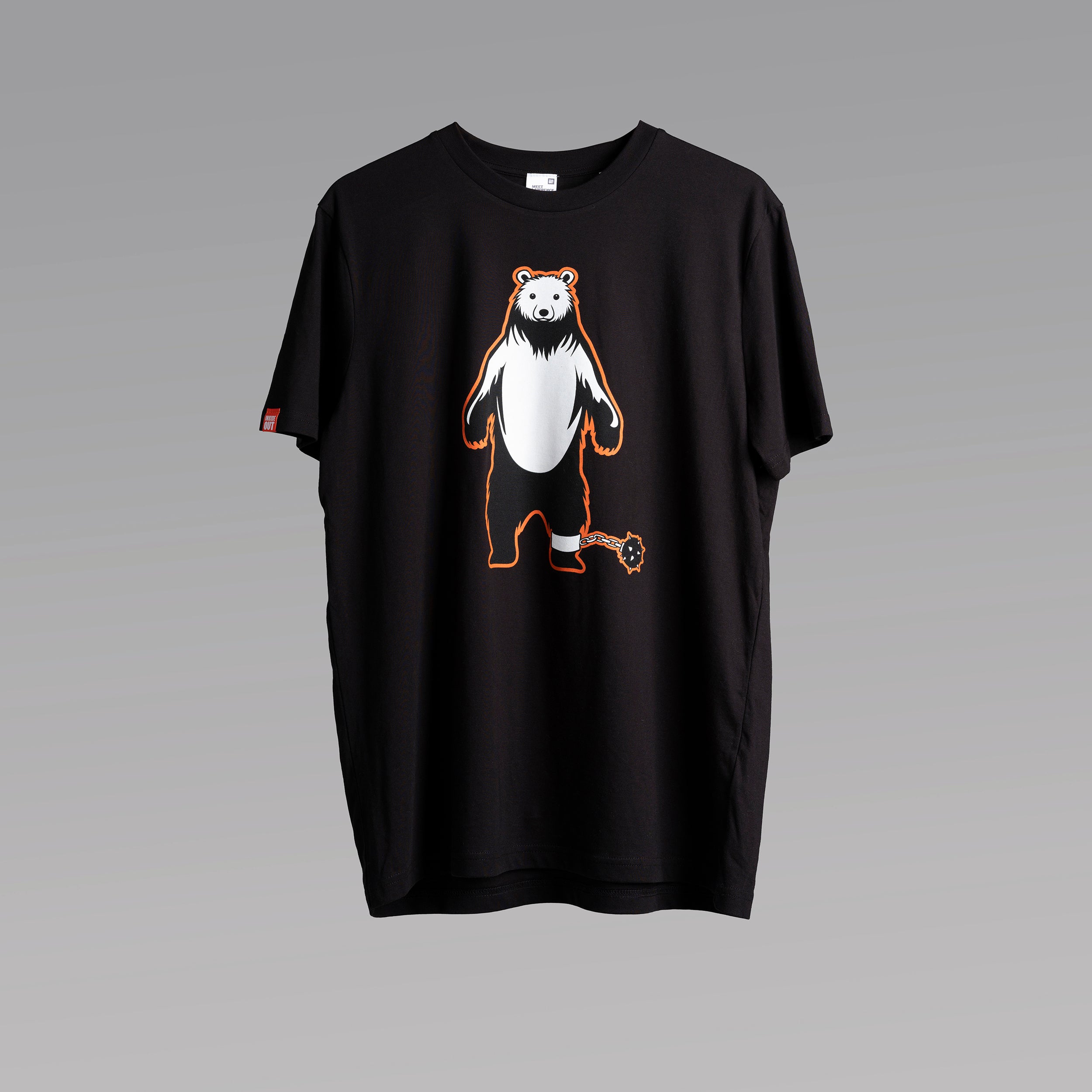 'Zen Bear' Black T-shirt by Lawrence