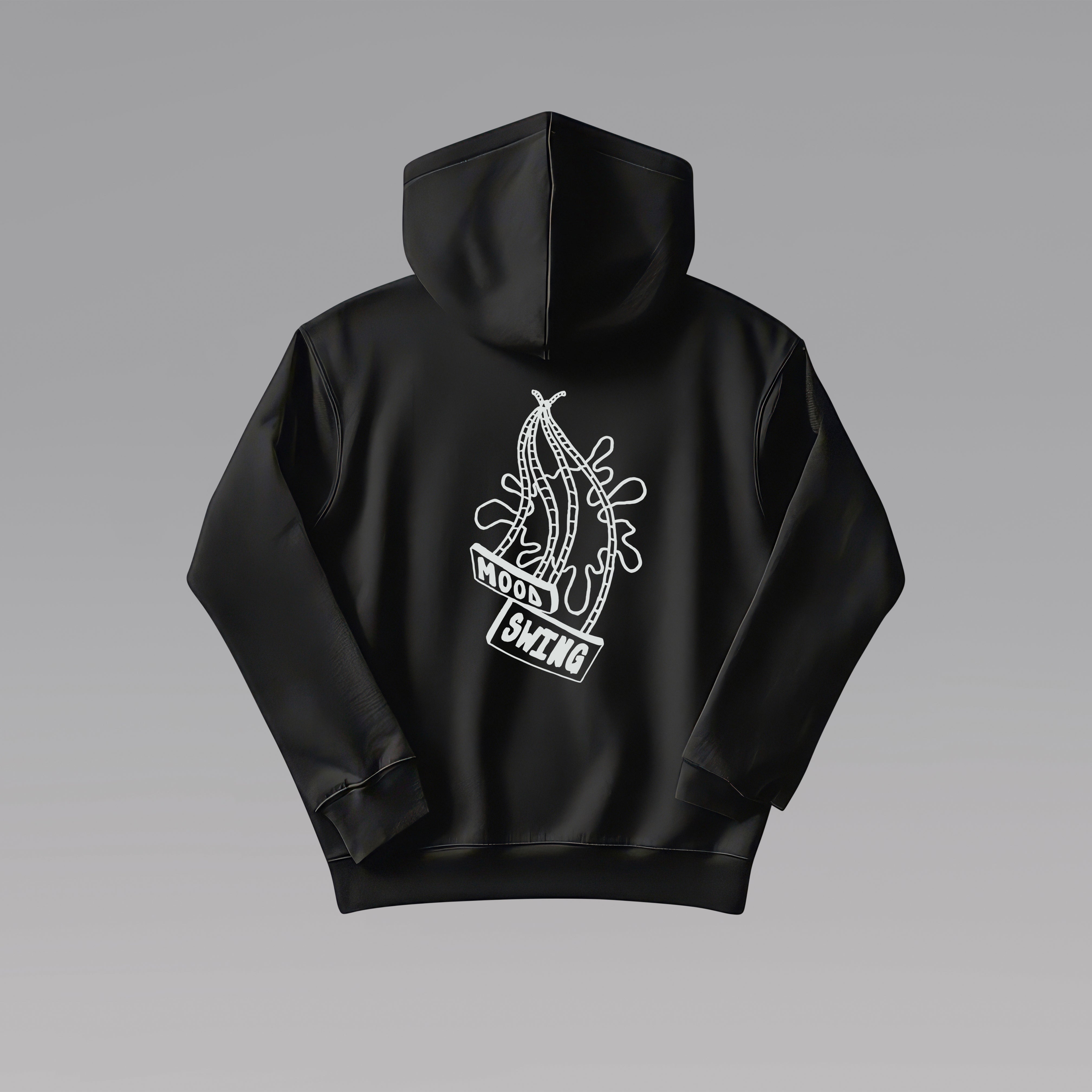 'Mood Swing' Black Hoodie by Cristian