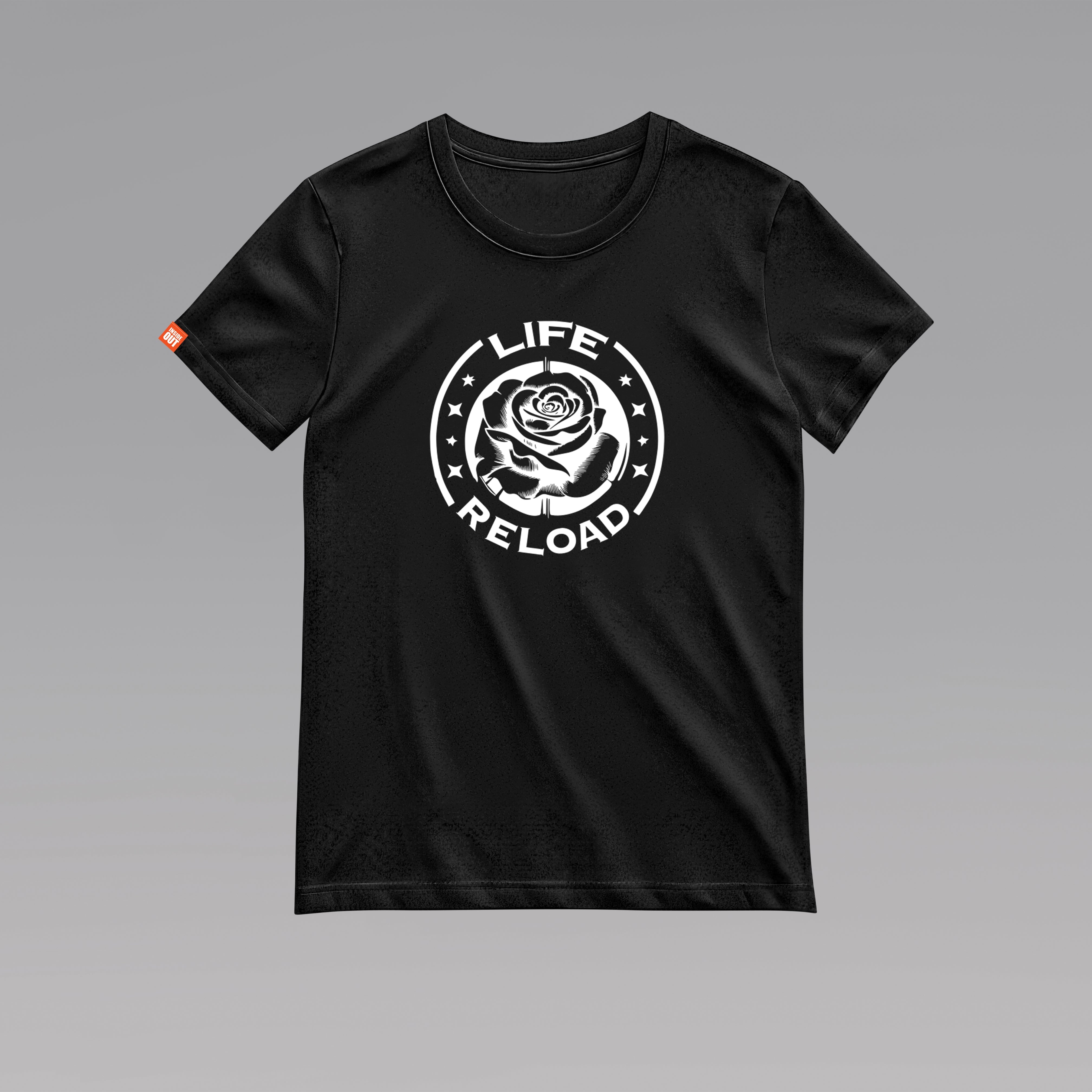 'Life Reload' Black T-shirt by Martallus