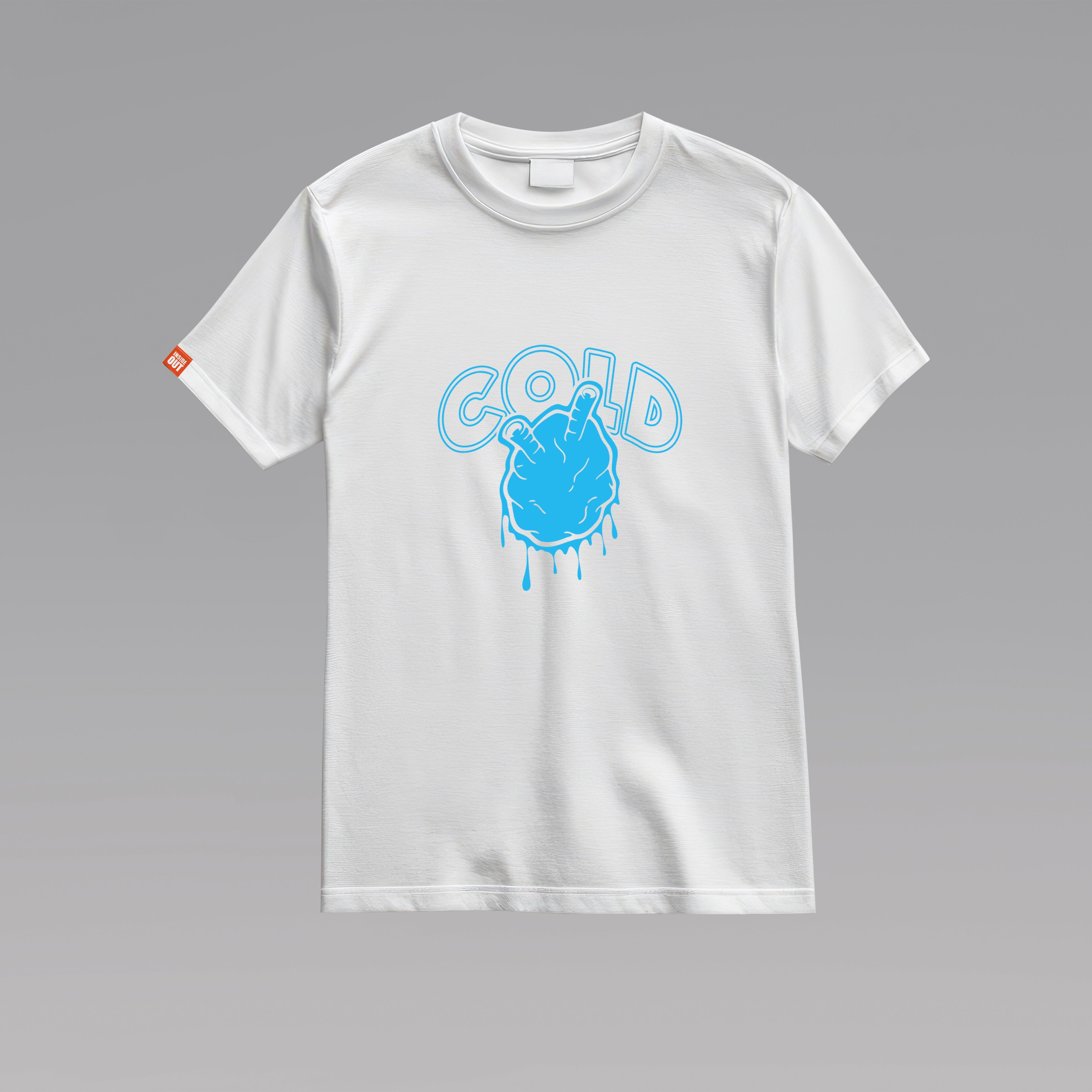 'Cold Heart' White T-shirt By Taschan